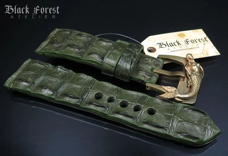 28mm Handmade Genuine Alligator Hornback Strap VC229 – image 4