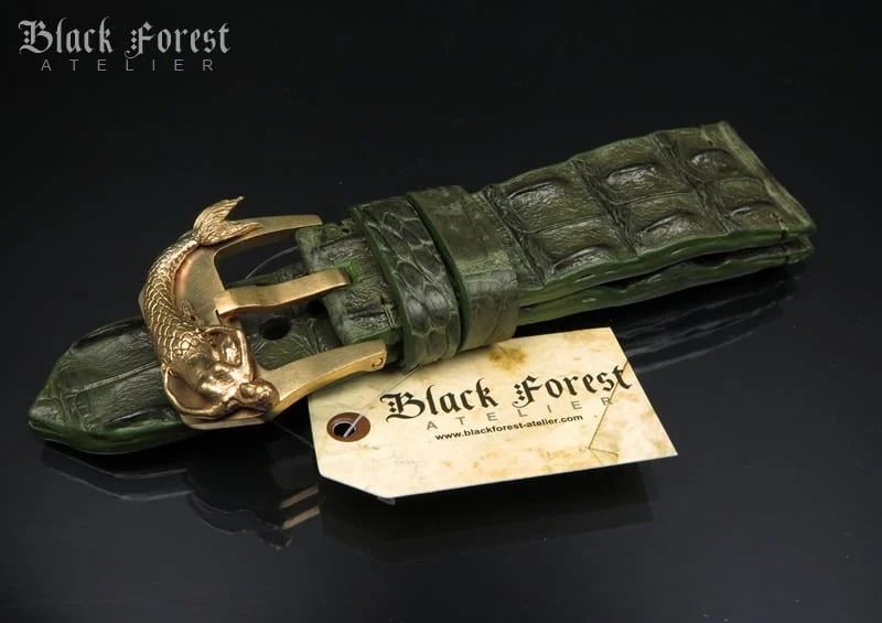 28mm Handmade Genuine Alligator Hornback Strap VC229 – image 3