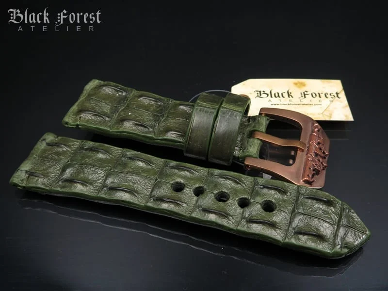 28mm Handmade Genuine Alligator Hornback Strap VC230 – image 4