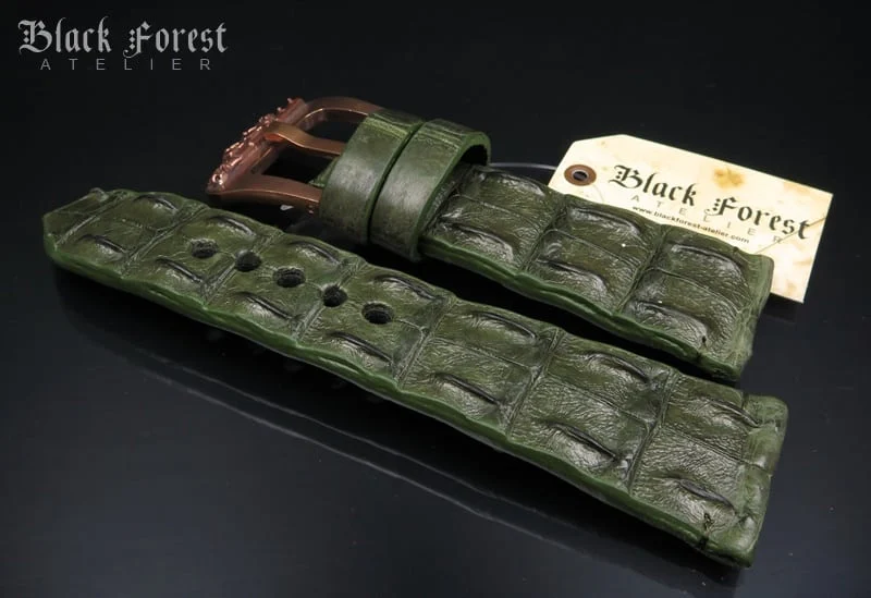 28mm Handmade Genuine Alligator Hornback Strap VC230 – image 3