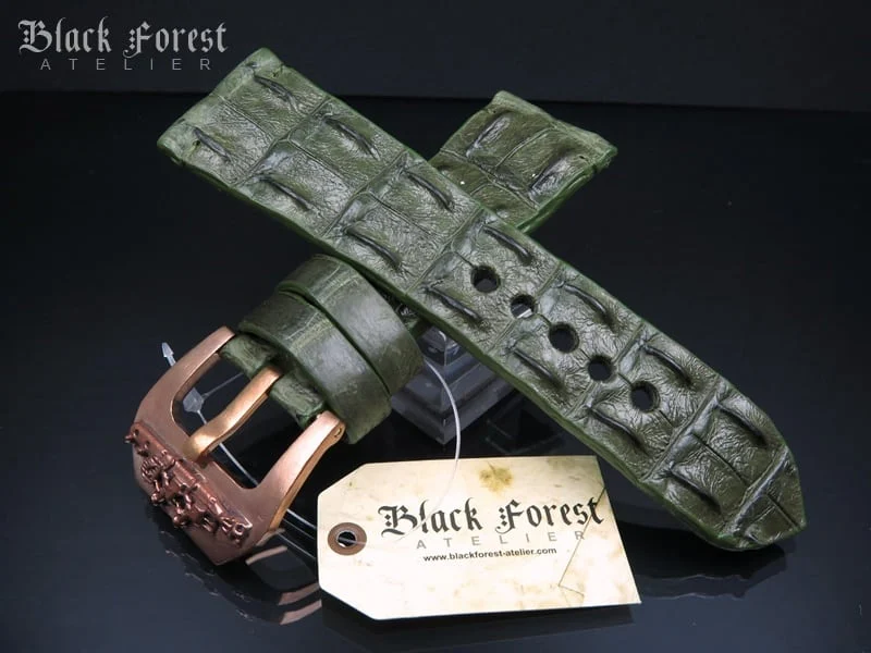 28mm Handmade Genuine Alligator Hornback Strap VC230