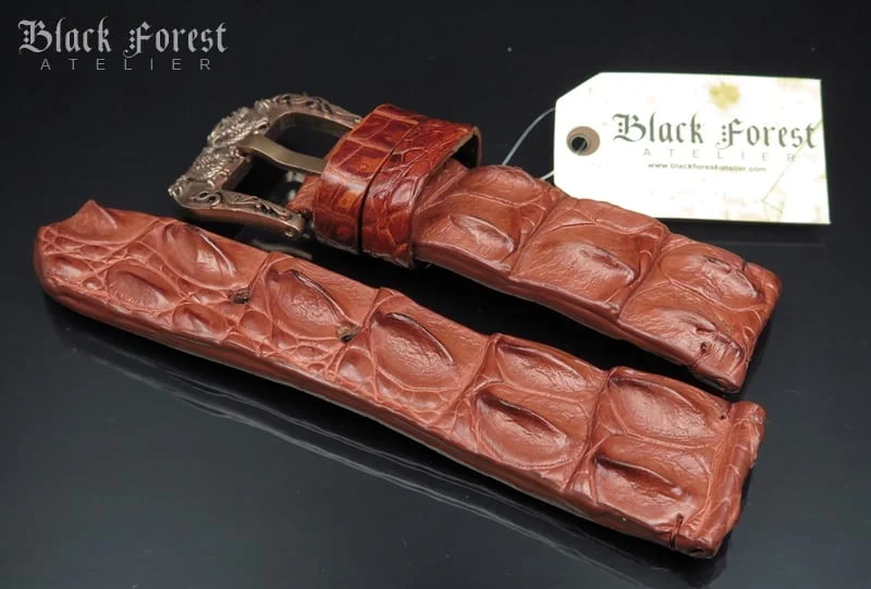 28mm Handmade Genuine Alligator Hornback Strap VC232 – image 4