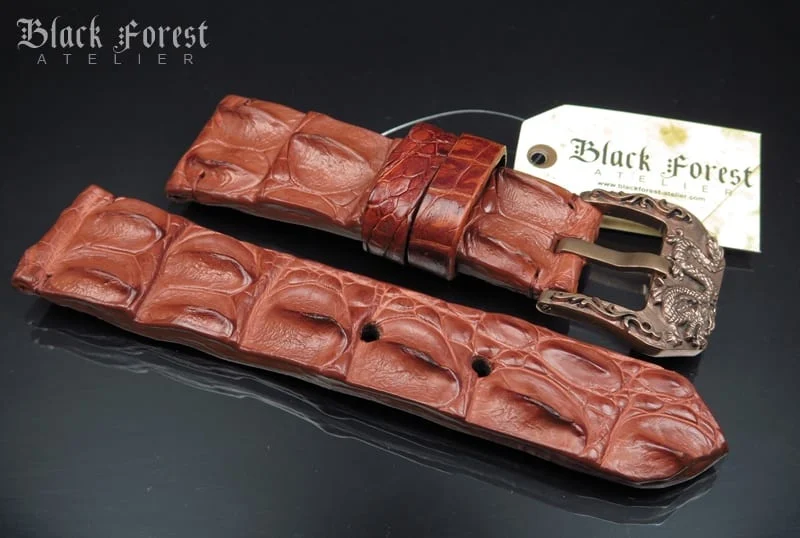 28mm Handmade Genuine Alligator Hornback Strap VC232 – image 3