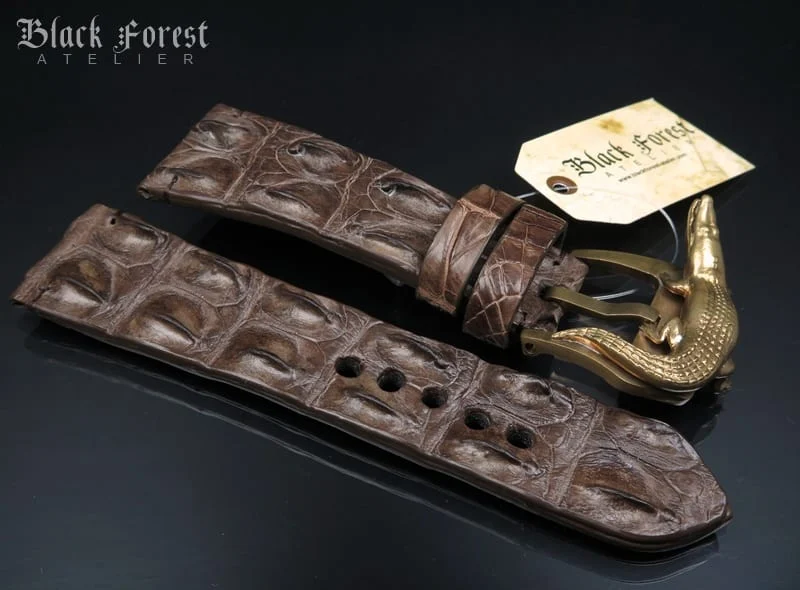 28mm Handmade Genuine Alligator Hornback Strap VC234 – image 4