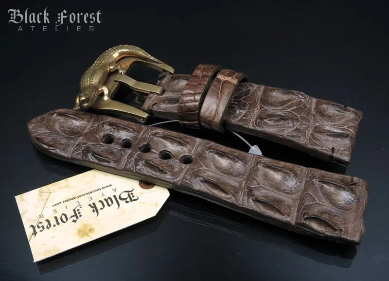 28mm Handmade Genuine Alligator Hornback Strap VC234 – image 3