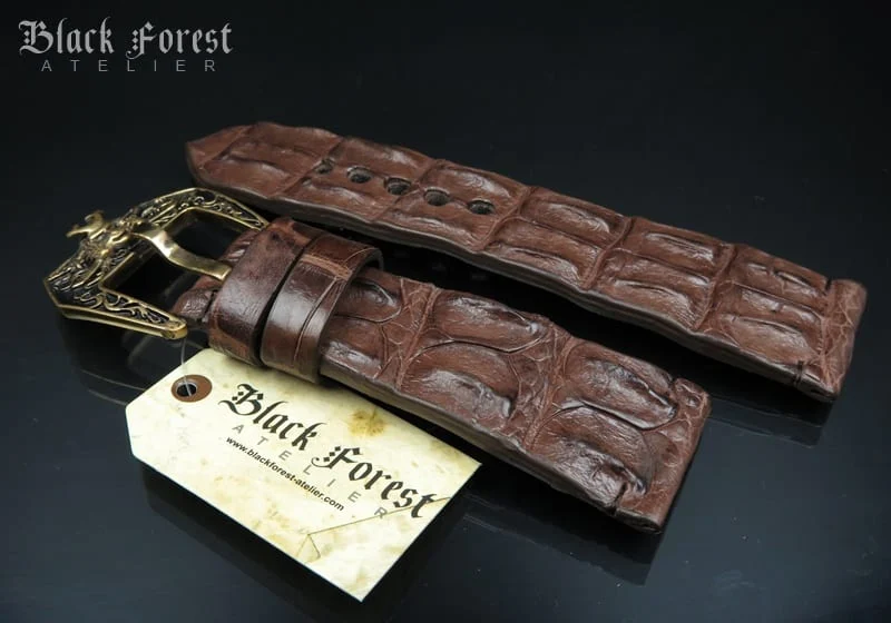 28mm Handmade Genuine Alligator Hornback Strap VC235 – image 4