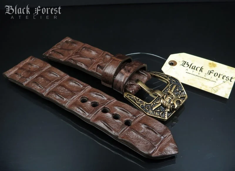 28mm Handmade Genuine Alligator Hornback Strap VC235 – image 3