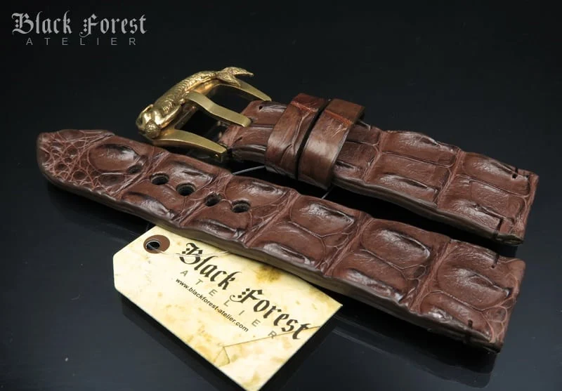 28mm Handmade Genuine Alligator Hornback Strap VC236 – image 4