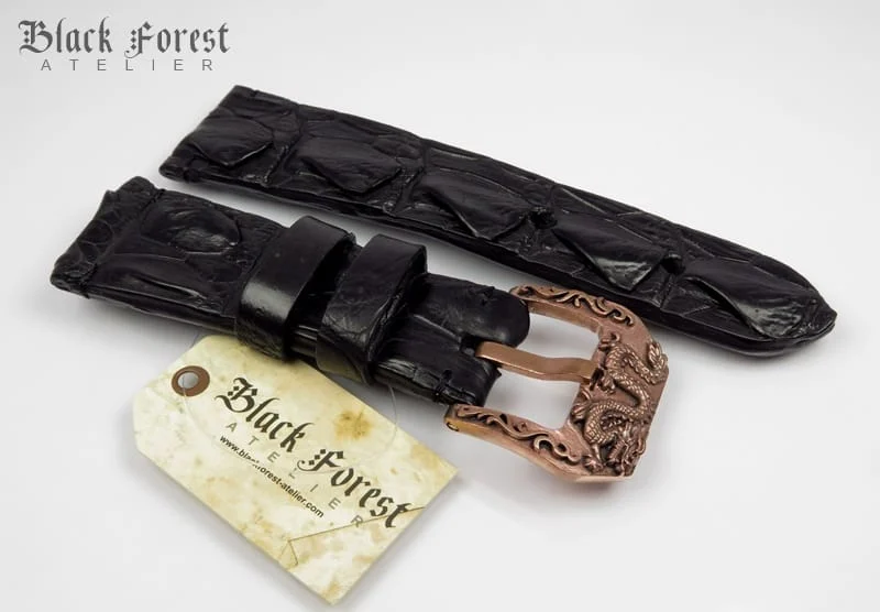 28mm Handmade Genuine Alligator Hornback Strap VC237 – image 4