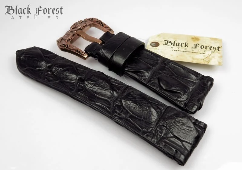 28mm Handmade Genuine Alligator Hornback Strap VC237 – image 3