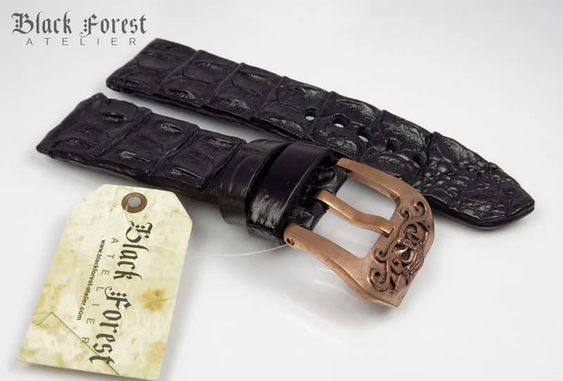 28mm Handmade Genuine Alligator Hornback Strap VC238 – image 4