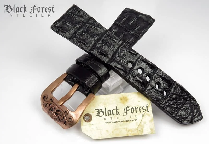 28mm Handmade Genuine Alligator Hornback Strap VC238