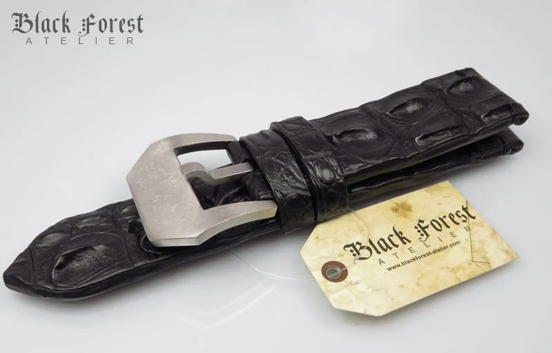 26mm Handmade Genuine Alligator Double Hornback Strap Nr259 – image 3