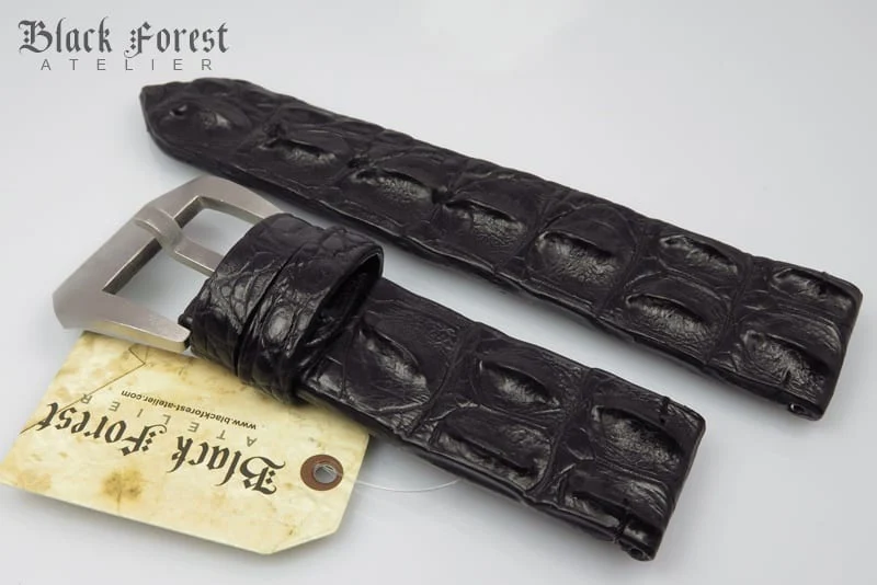 26mm Handmade Genuine Alligator Double Hornback Strap Nr259 – image 4