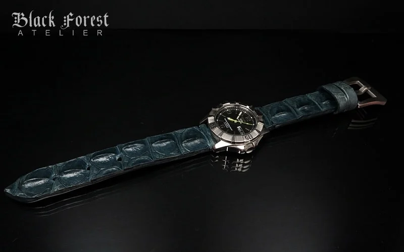 22mm Handmade Genuine Alligator Hornback Strap Nr.263 – image 4
