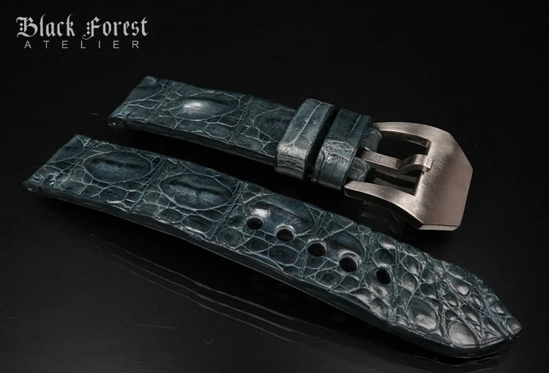 22mm Handmade Genuine Alligator Hornback Strap Nr.264 – image 3