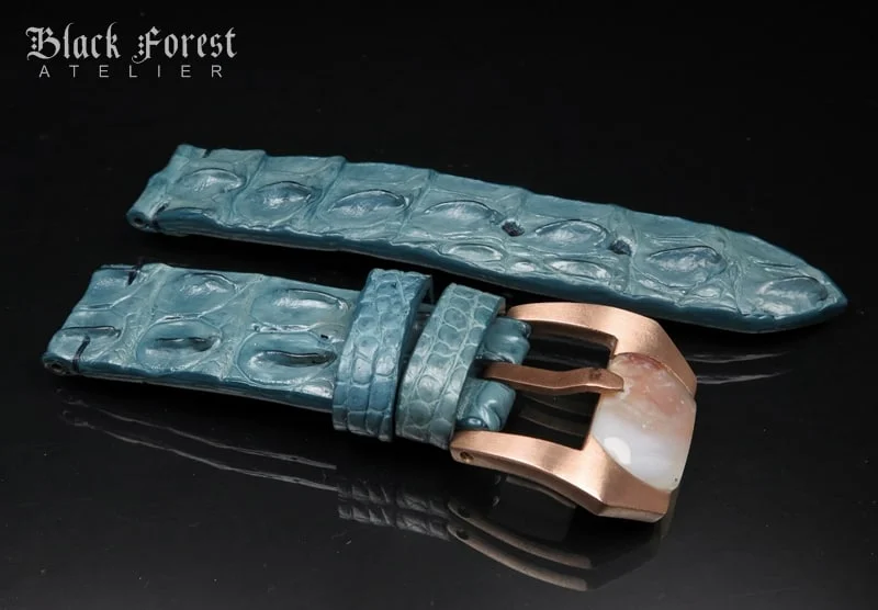 24mm Handmade Genuine Alligator Hornback Strap Nr264 – image 3