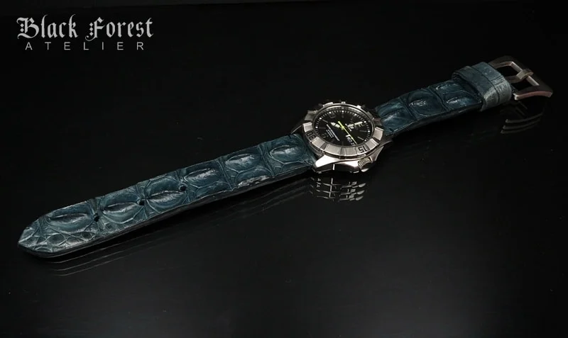 22mm Handmade Genuine Alligator Hornback Strap Nr.265 – image 4