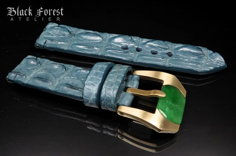 24mm Handmade Genuine Alligator Hornback Strap Nr265 – image 3