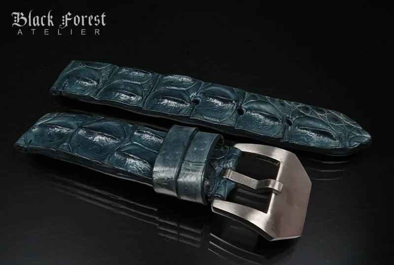 22mm Handmade Genuine Alligator Hornback Strap Nr.265 – image 3