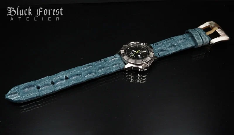 22mm Handmade Genuine Alligator Hornback Strap Nr.266 – image 4