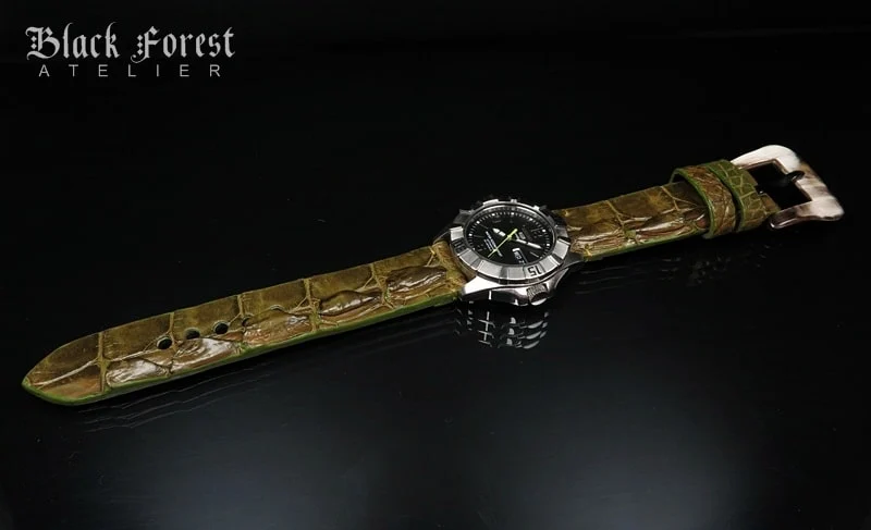 22mm Handmade Genuine Alligator Hornback Strap Nr.267 – image 4