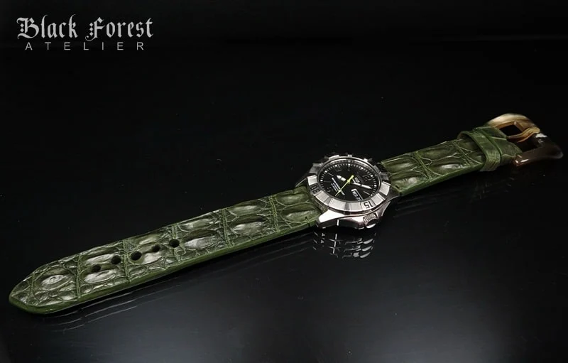 22mm Handmade Genuine Alligator Hornback Strap Nr.268 – image 4