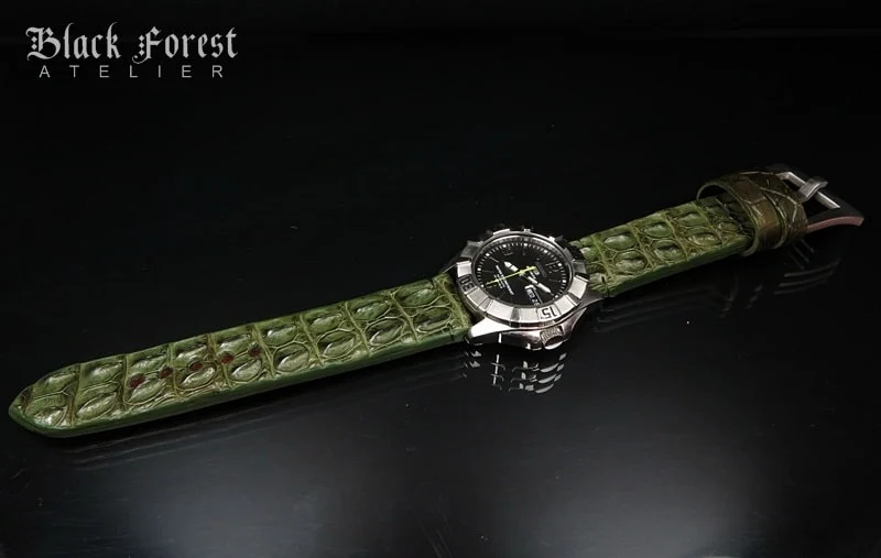 22mm Handmade Genuine Alligator Hornback Strap Nr.269 – image 4