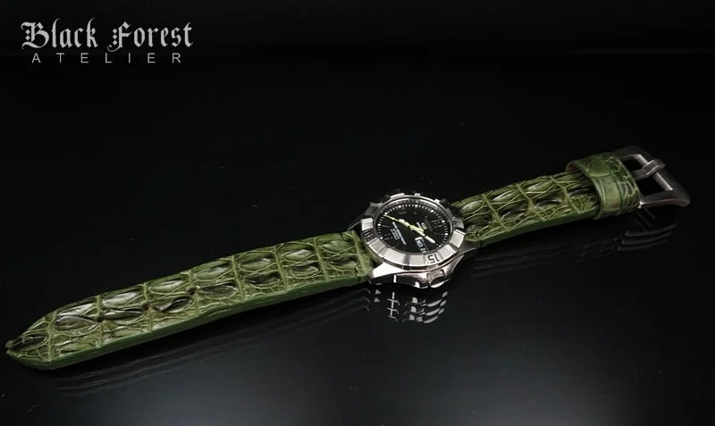22mm Handmade Genuine Alligator Hornback Strap Nr.270 – image 4