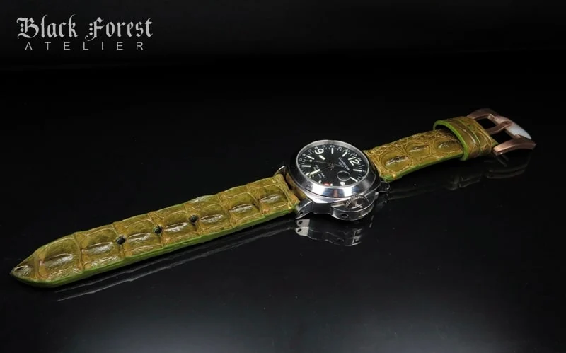 24mm Handmade Genuine Alligator Hornback Strap Nr271 – image 4