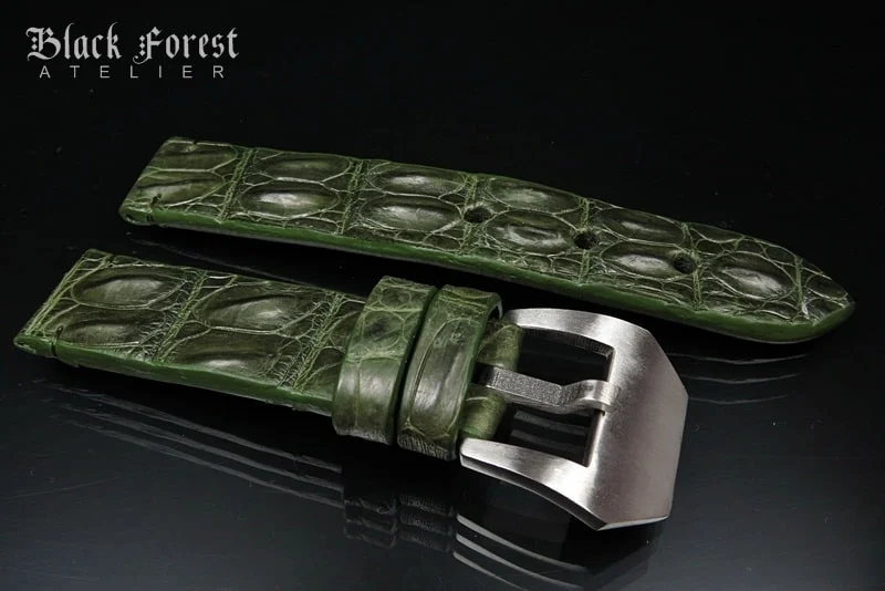 22mm Handmade Genuine Alligator Hornback Strap Nr.271 – image 3