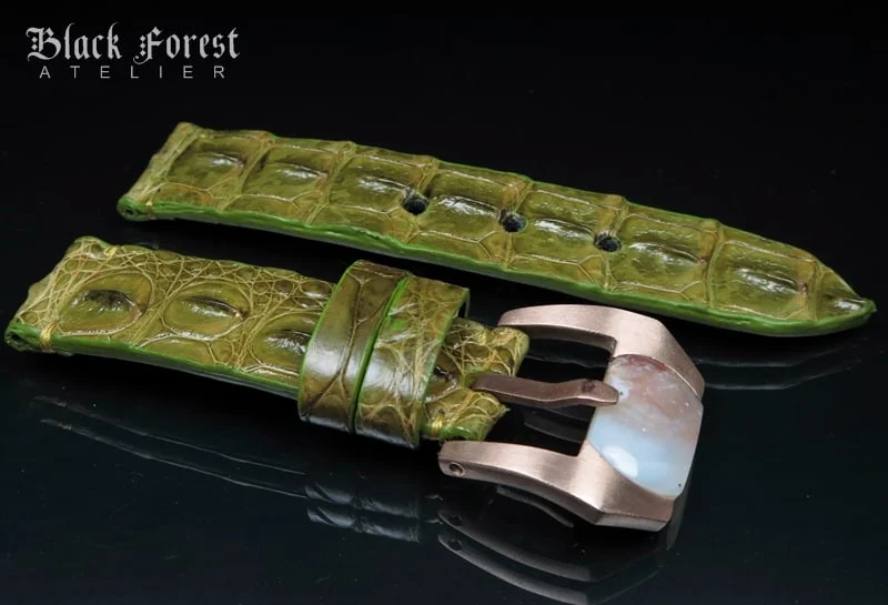 24mm Handmade Genuine Alligator Hornback Strap Nr271 – image 3