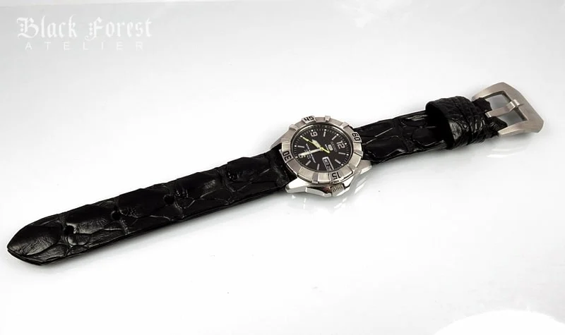 22mm Handmade Genuine Alligator Hornback Strap Nr.272 – image 4