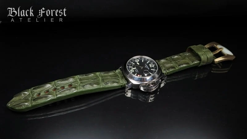 24mm Handmade Genuine Alligator Hornback Strap Nr272 – image 4