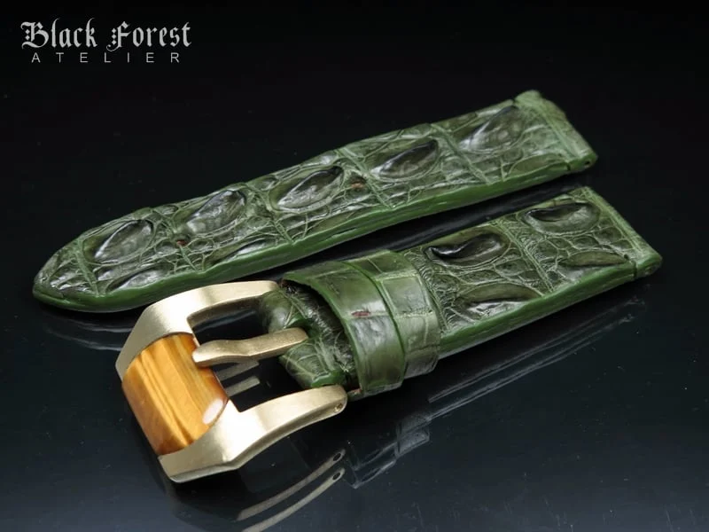 24mm Handmade Genuine Alligator Hornback Strap Nr273 – image 2