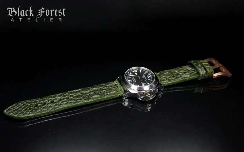 24mm Handmade Genuine Alligator Hornback Strap Nr274 – image 4