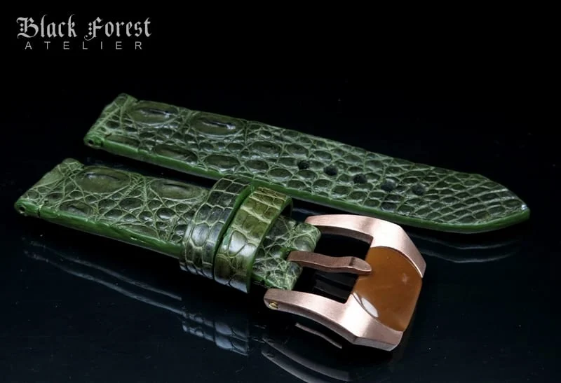 24mm Handmade Genuine Alligator Hornback Strap Nr274 – image 3