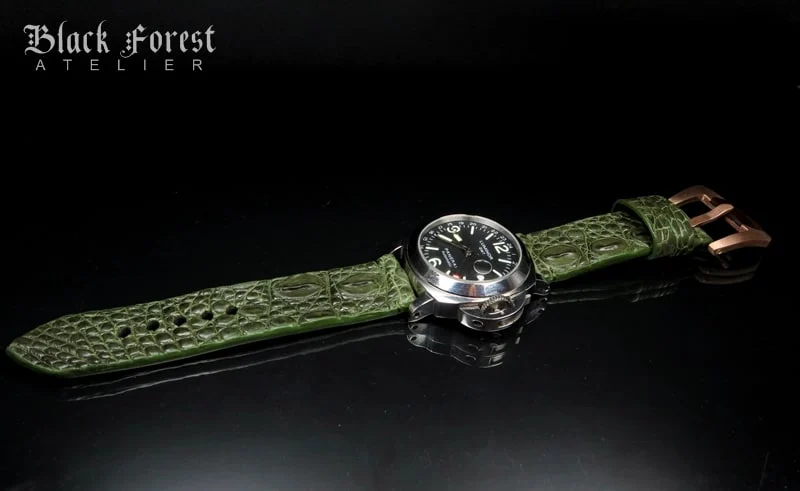 24mm Handmade Genuine Alligator Hornback Strap Nr275 – image 4
