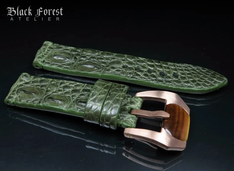 24mm Handmade Genuine Alligator Hornback Strap Nr275 – image 3