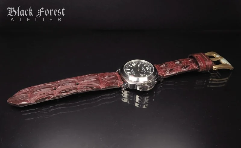 24mm Handmade Genuine Alligator Hornback Strap Nr276 – image 4