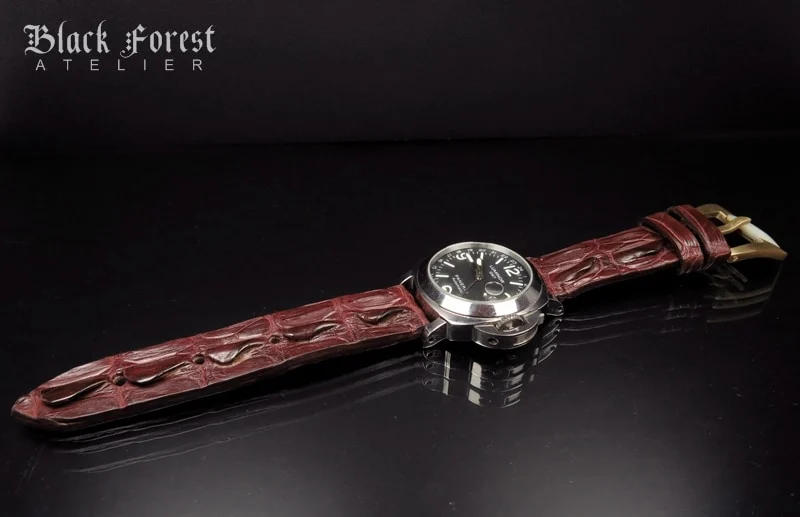 24mm Handmade Genuine Alligator Hornback Strap Nr277 – image 4