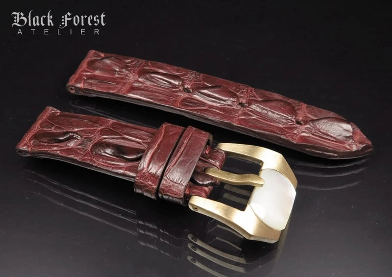 24mm Handmade Genuine Alligator Hornback Strap Nr277 – image 3