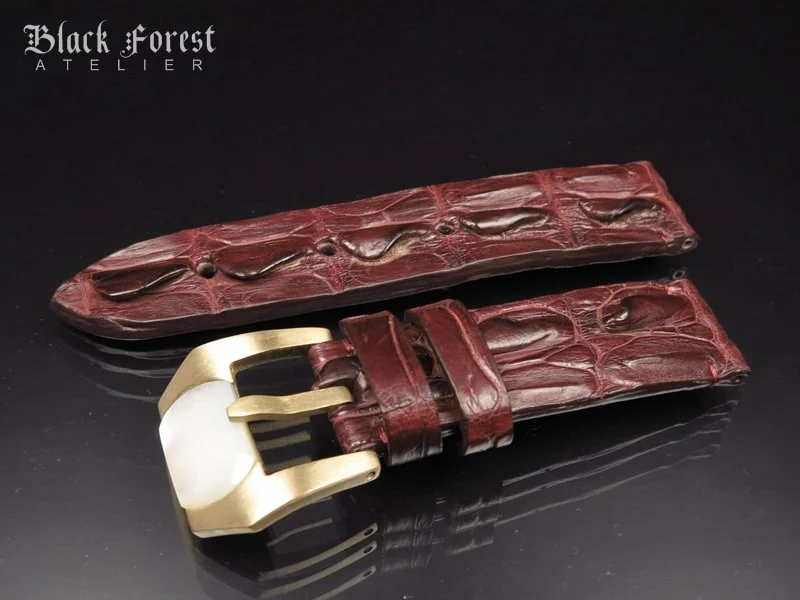 24mm Handmade Genuine Alligator Hornback Strap Nr277 – image 2