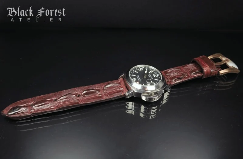 24mm Handmade Genuine Alligator Hornback Strap Nr279 – image 4