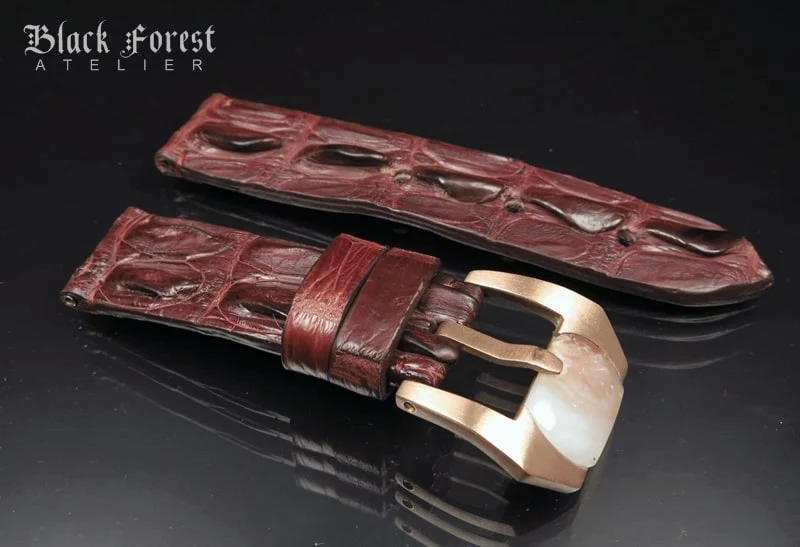 24mm Handmade Genuine Alligator Hornback Strap Nr279 – image 3