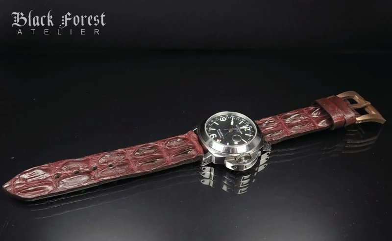 24mm Handmade Genuine Alligator Hornback Strap Nr280 – image 4