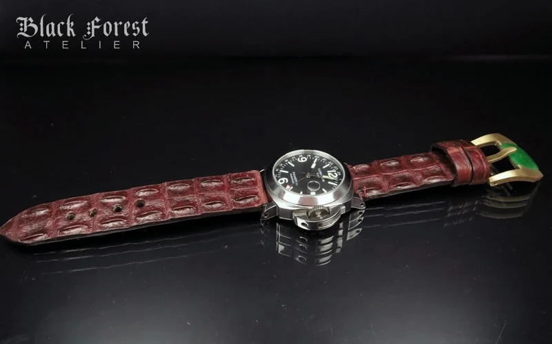 24mm Handmade Genuine Alligator Hornback Strap Nr281 – image 4