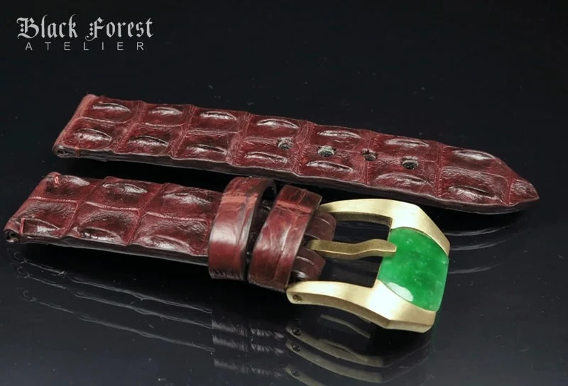 24mm Handmade Genuine Alligator Hornback Strap Nr281 – image 3