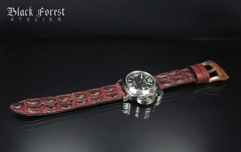 24mm Handmade Genuine Alligator Hornback Strap Nr282 – image 4