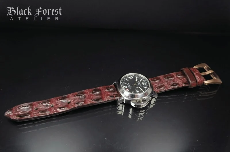 24mm Handmade Genuine Alligator Hornback Strap Nr283 – image 4